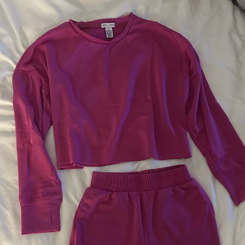 Pink Matching Sweat Set